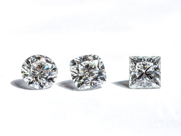 trio variety diamond shapes isolated