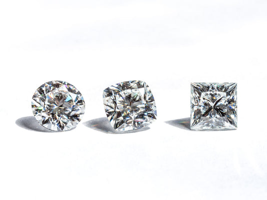 trio variety diamond shapes isolated